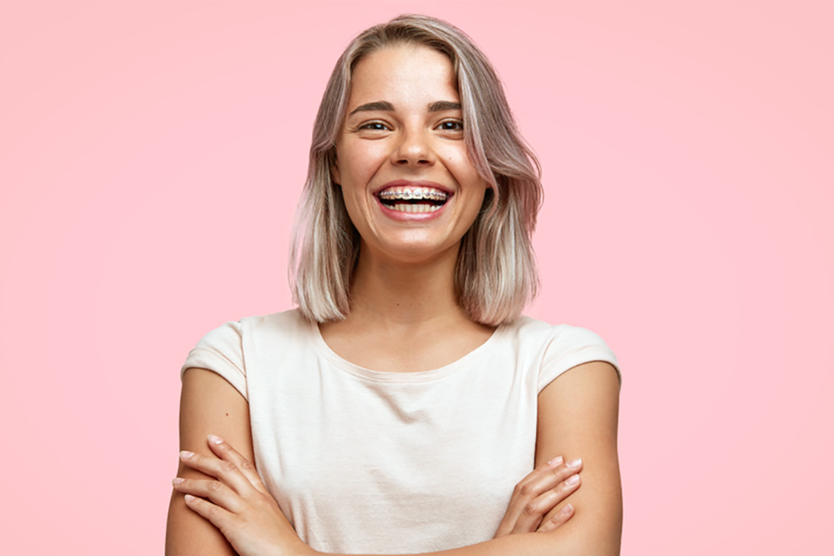 Woman With Braces