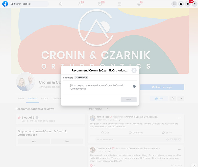 Write a Review 6 facebook step 2