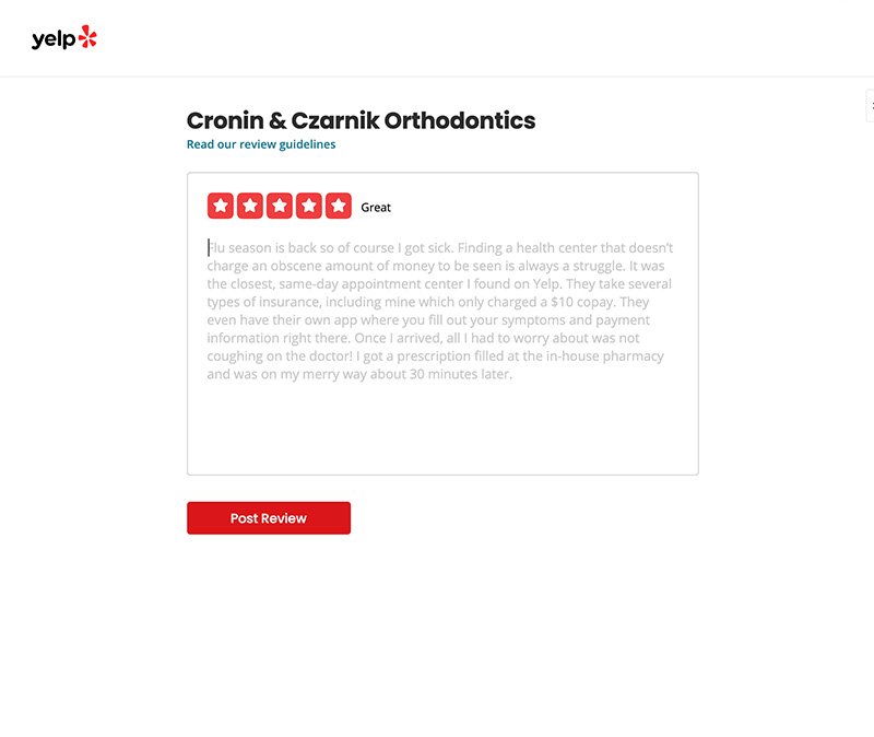 Write a Review 8 yelp step 2